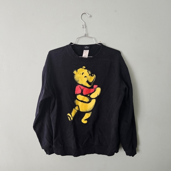 Sweaters - Disney Winnie the Pooh Black Crewneck Sweatshirt, size Small